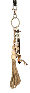 Boho Key Ring - Natural
