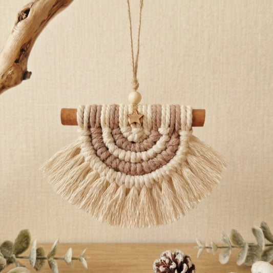 Boho Semi Luna Decoration - Natural