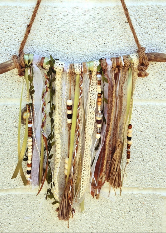 Natural Boho Driftwood Wall Hanging